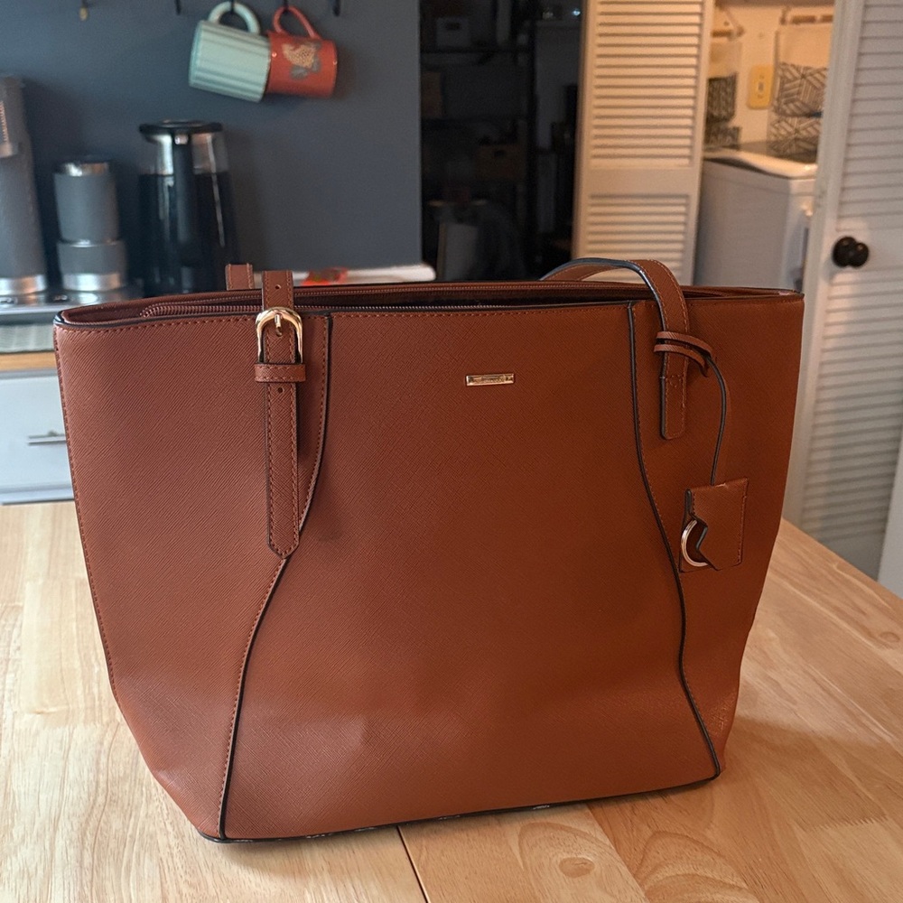 Brown Leather Tote Bag